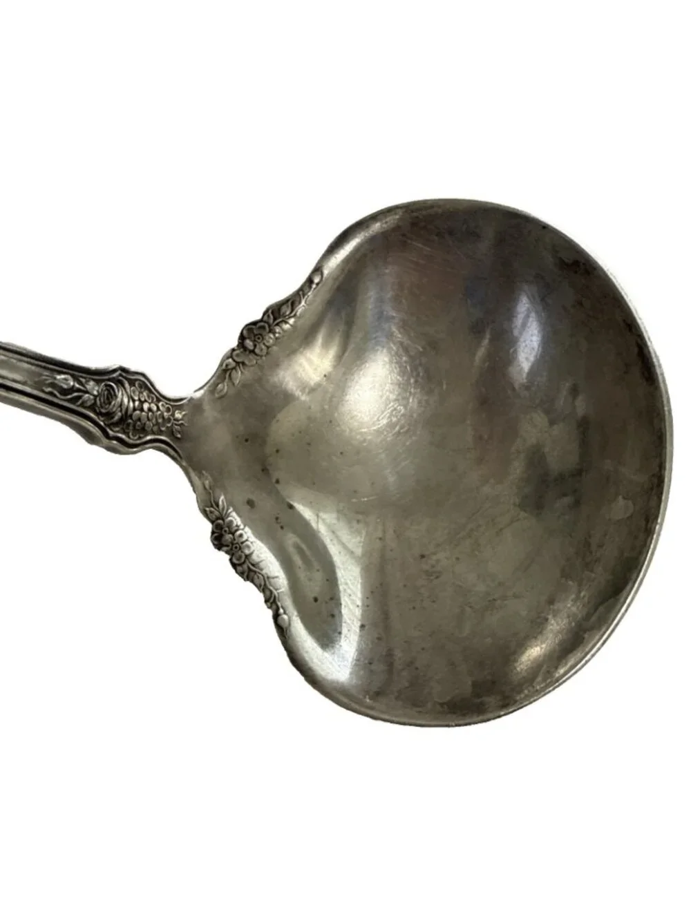 1847 Rogers Bros SHARON Silverplate Solid Gravy Serving Ladle No Mono